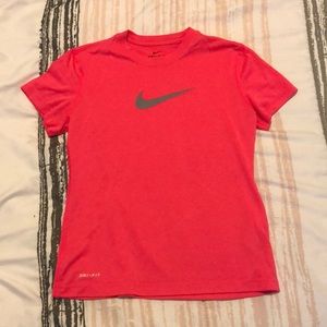 Nike Girls Dri-Fit Workout Shirt - Neon Pink